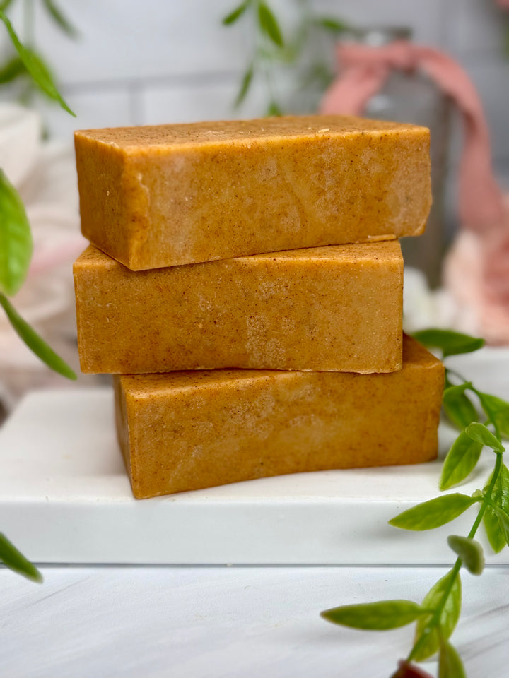 Gentle Touch - Tallow Soap with Turmeric, Lavender; Sensitive Skin, Eczema, Psoriasis, Hives.