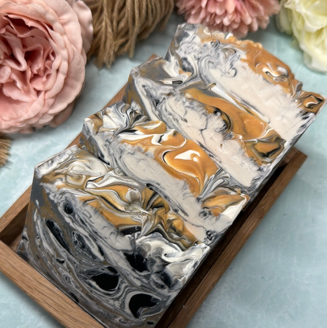 White Marble - Lemon, Amber, Musk Shea Butter Artisan Soap