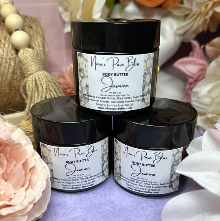 Jasmine Shea Butter All-Natural Moisturizing Body Butter for Eczema Dry Skin - Nina's Pure Joy