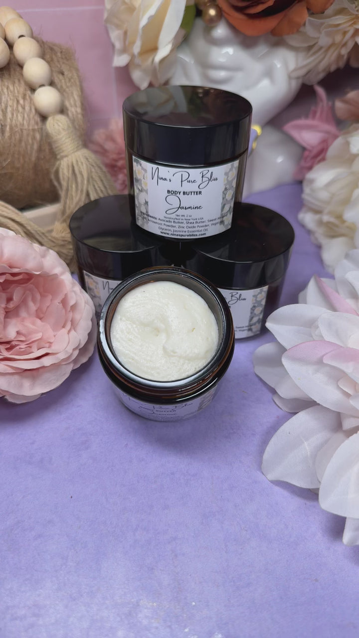 Jasmine Shea Butter All-Natural Moisturizing Body Butter for Eczema Dry Skin