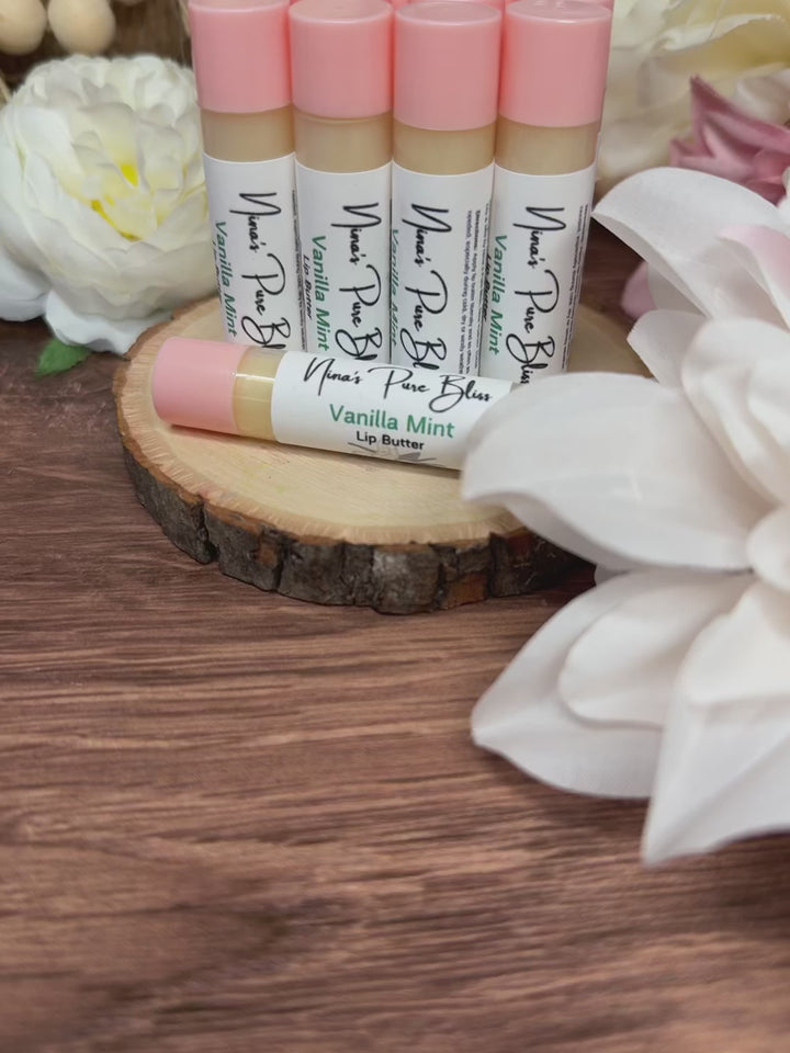 Plant-Based Vanilla Mint All-Natural Moisturizing Lip Butter